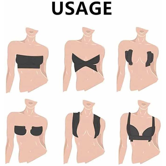 Jumbo Roll of Premium Boob Tape (Black)